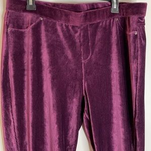 Simply Vera Wang Plum Purple Corduroy Pants Size XL